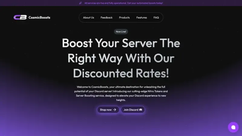 CosmicBoosts project
